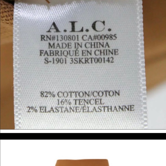 A.L.C. | Dane Twill A-Line Brown Mini Skirt 12 - Picture 3 of 5